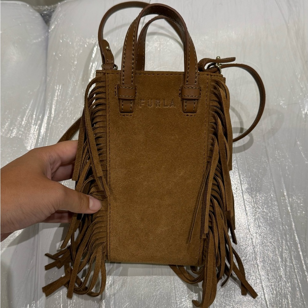 Furla frange crossbody bag